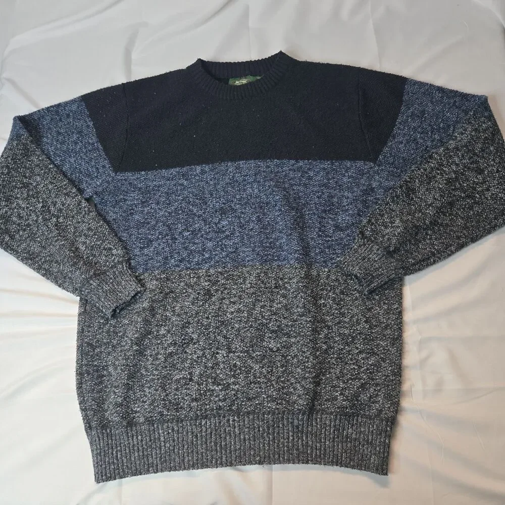Stillwater Supply Co Mens Crew Neck Sweater XXL Black Blue Gray Outdoor Pullover
